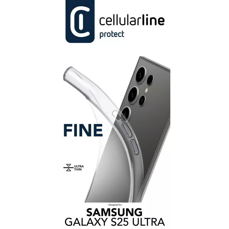 Cellularline Fine - Galaxy S25 Ultra, cover, Samsung, Galaxy S25 Ultra, 17.3 cm (6.8