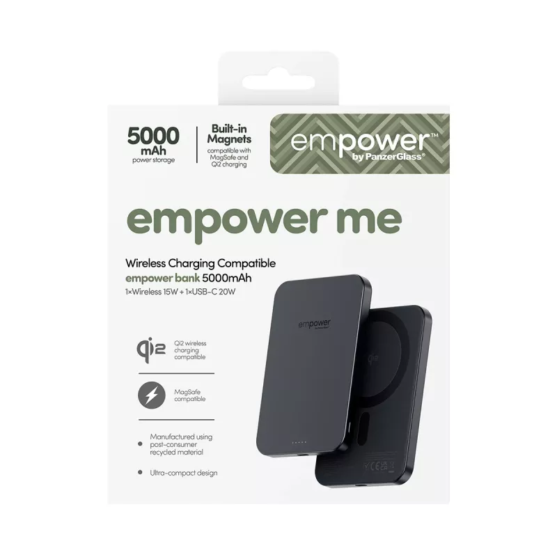 Powerbank PanzerGlass empower™ 5000mAh Space Black caricabatterie portatile
