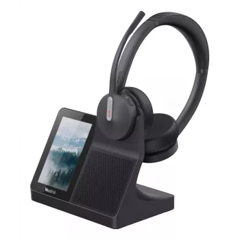 Yealink WH64 cuffia dual - con filo e senza fili Bluetooth, supraurale, archetto, portata 50 m, nero