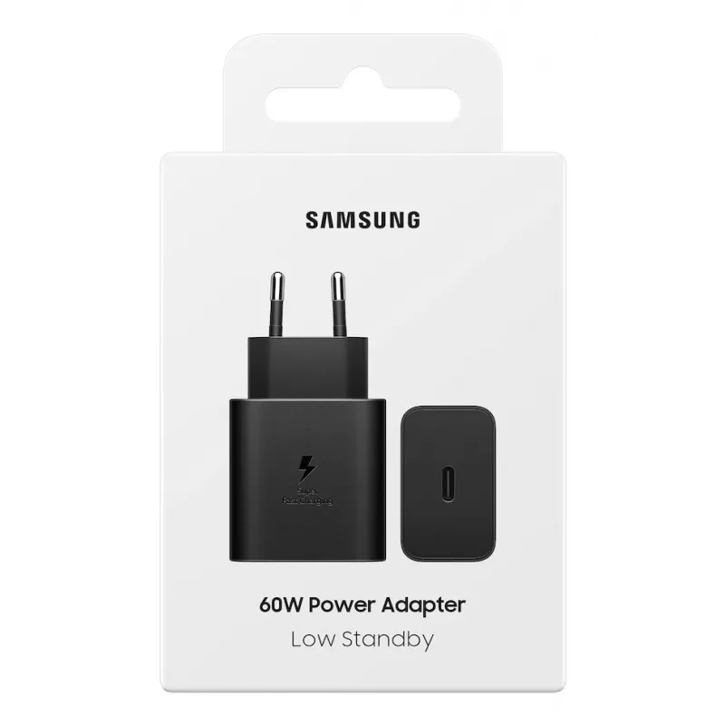 Samsung EP-T6010NBEGWW caricabatterie per laptop, smartphone, tablet nero ricarica rapida AC per interni