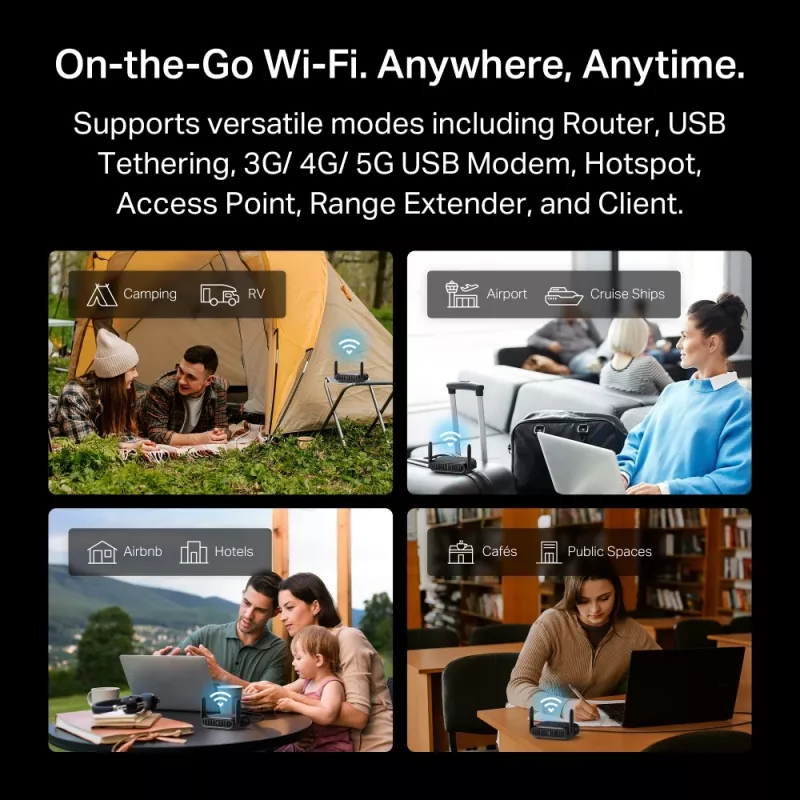 TP-Link BE3600 router wireless Wi-Fi 7 2.5 Gigabit Ethernet dual-band (2,4 GHz / 5 GHz) nero