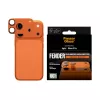 Protezione fotocamera PanzerGlass Fender per iPhone 17 Pro — silicone, Cosmic Orange, antigraffio e antiurto
