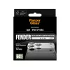 Protezione fotocamera PanzerGlass Fender per iPhone 17 Pro Max — silicone, argento, antigraffio e antiurto