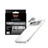 Protezione fotocamera PanzerGlass Fender per iPhone 17 Pro Max — silicone, argento, antigraffio e antiurto
