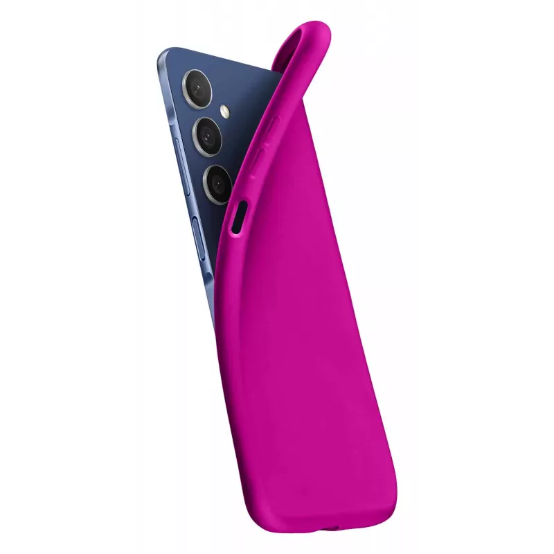 Cellularline Chroma - custodia morbida in gomma colorata per Galaxy A26, cover, Samsung, Galaxy A26, 16,8 cm (6,6 inch), rosa