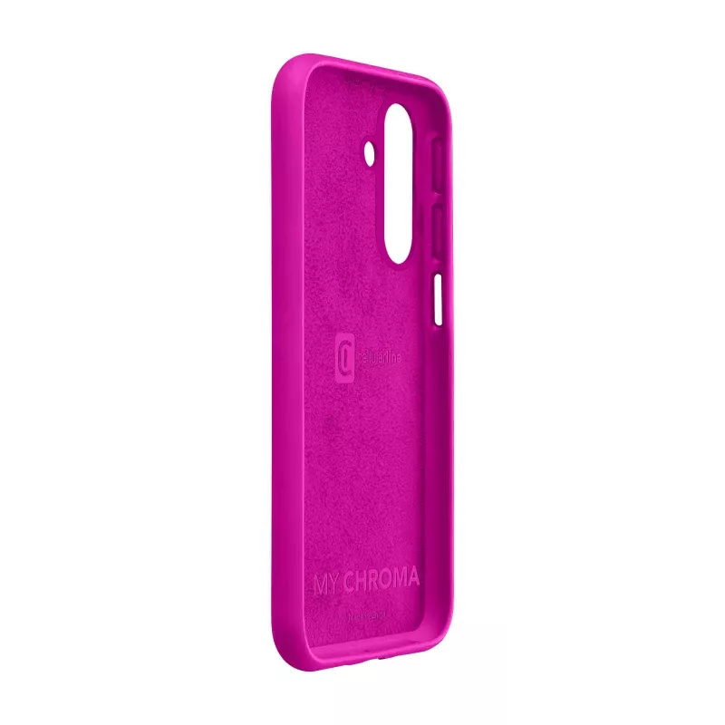 Cellularline Chroma - custodia morbida in gomma colorata per Galaxy A26, cover, Samsung, Galaxy A26, 16,8 cm (6,6 inch), rosa