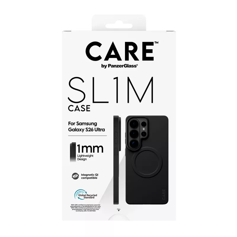 Custodia protettiva PanzerGlass CARE SL1M per Samsung Galaxy S26 Ultra, nero