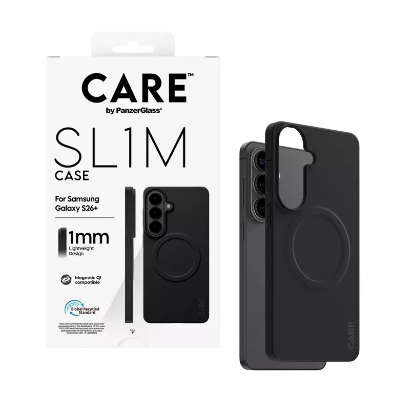 Custodia protettiva PanzerGlass CARE SL1M per Samsung Galaxy S26+ in nero (CR06231)