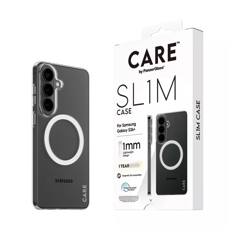 PanzerGlass CARE™ SL1M Custodia protettiva trasparente con Qi per Samsung Galaxy S26+ (6,7