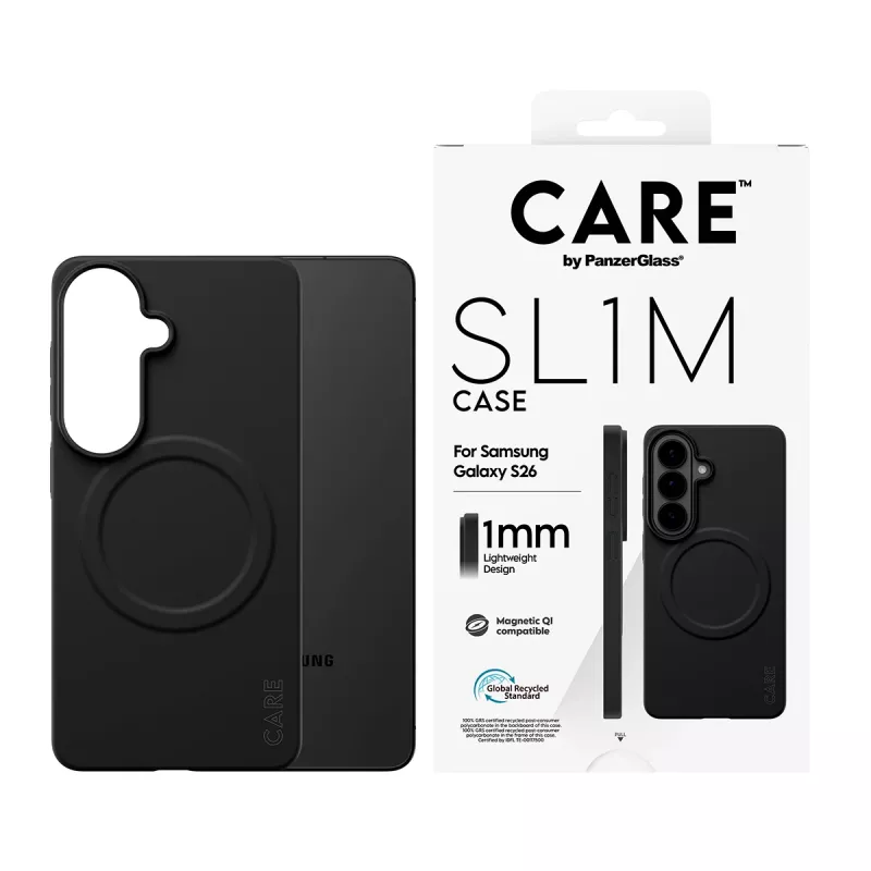 Custodia protettiva PanzerGlass CARE SL1M per Samsung Galaxy S26, nero