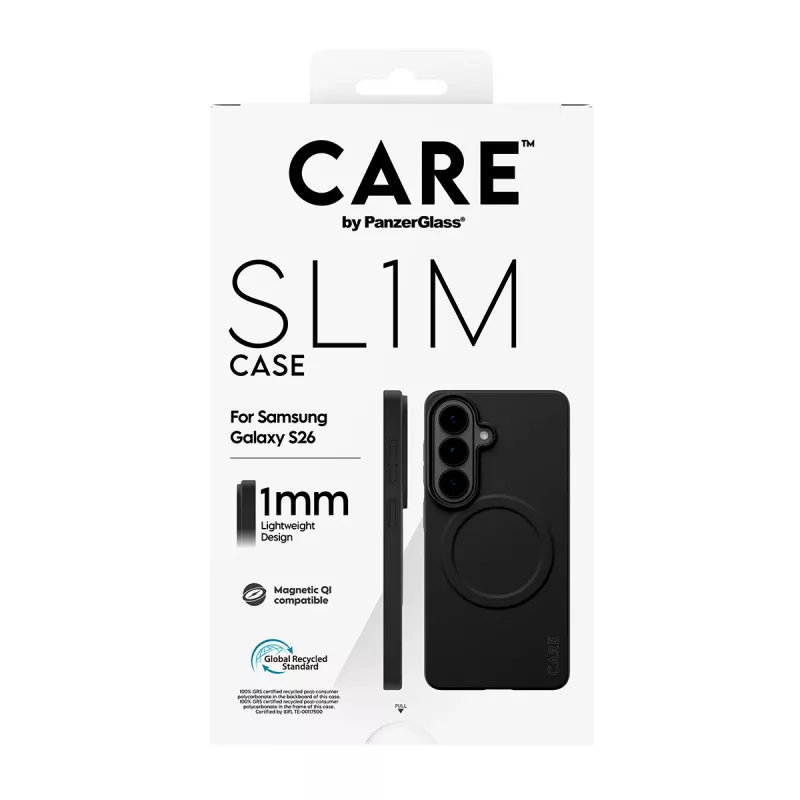 Custodia protettiva PanzerGlass CARE SL1M per Samsung Galaxy S26, nero
