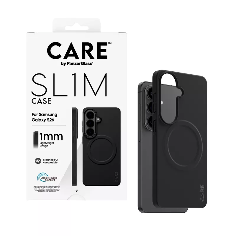 Custodia protettiva PanzerGlass CARE SL1M per Samsung Galaxy S26, nero