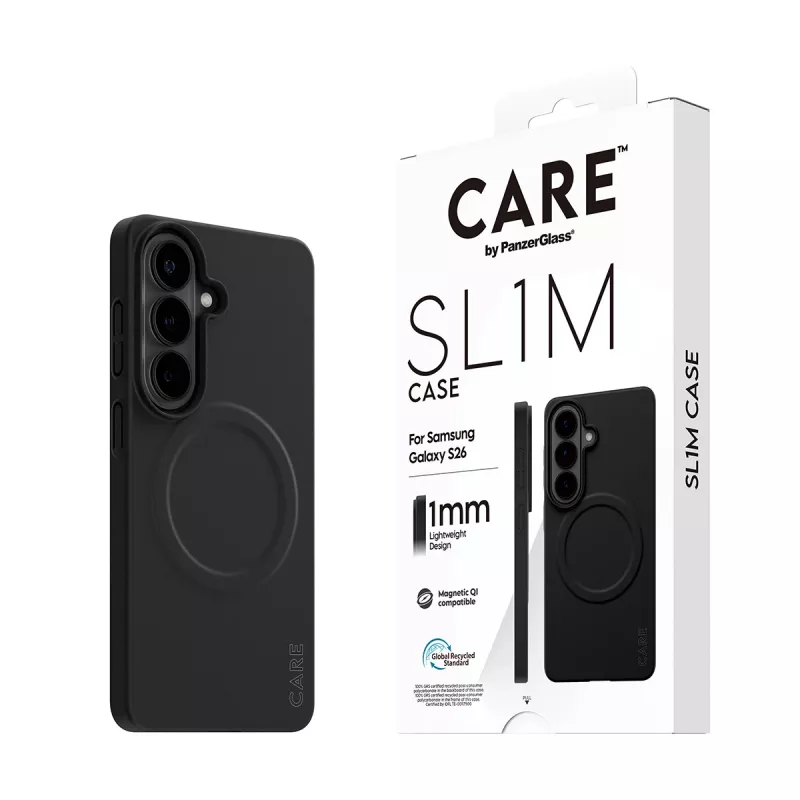 Custodia protettiva PanzerGlass CARE SL1M per Samsung Galaxy S26, nero