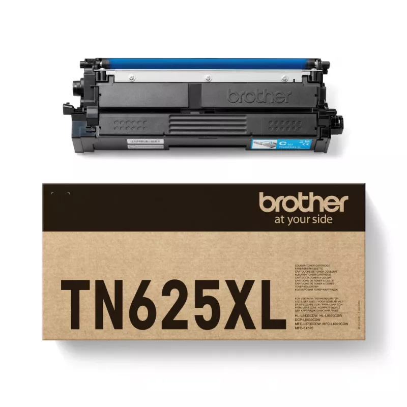 Cartuccia toner Brother TN-625XLC originale ciano, resa 4500 pagine, 1 pz.