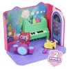 Gabbys Dollhouse, sala della musica Groovy con figura Daniel James Catnip, 2 accessori, 2 mobili e 2 consegne, giocattolo per bambini dai 3 anni