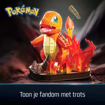 4D Build, kit di montaggio modello 3D Pokémon Charmander, figura Pokémon, Kanto First Partner Collection, decorazione da scrivania, 241 pezzi, dai 12 anni