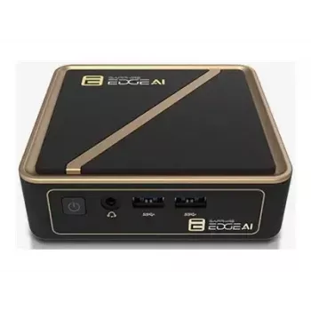 Mini-PC barebone Sapphire EDGE AI 340 con supporto memoria DDR5 e uscita HDMI