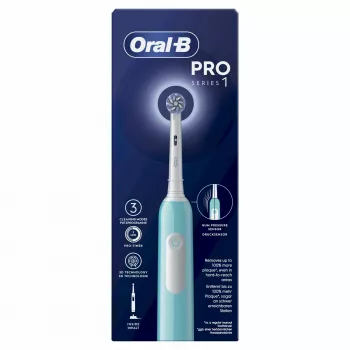 Oral-B Pro 1 Sensitive Clean spazzolino elettrico per adulti, rotante-oszillante, blu