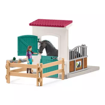 Set box per cavalli giocattolo Schleich HORSE CLUB con figura Lisa e cavallo Storm, playset fattoria, età consigliata 5–12