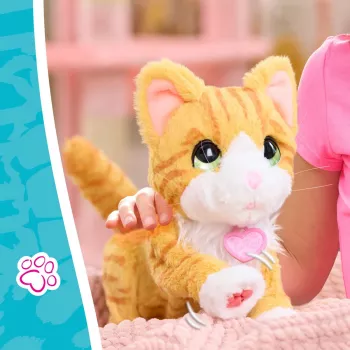 Just Play FurReal Bella, gatto giocattolo, 4 anni, interattivo, AA, batterie incluse