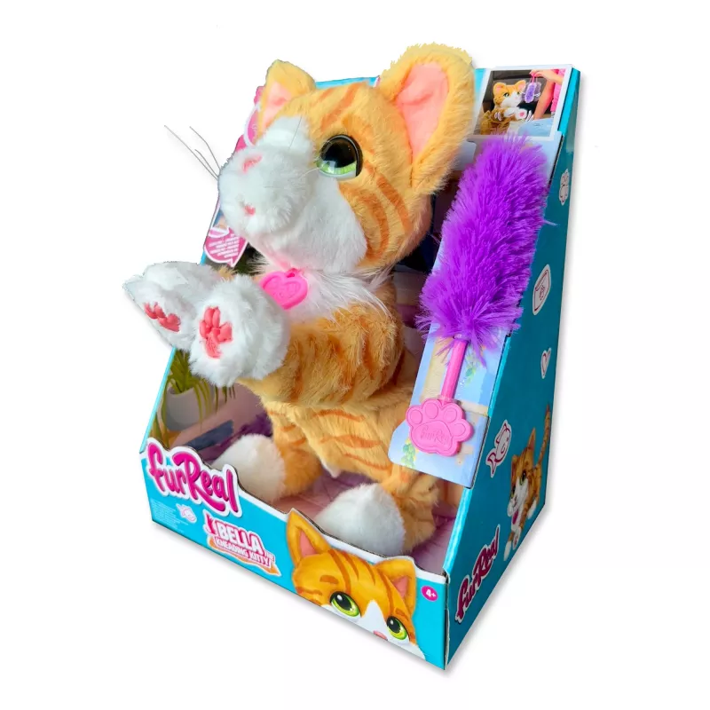 Just Play FurReal Bella, gatto giocattolo, 4 anni, interattivo, AA, batterie incluse