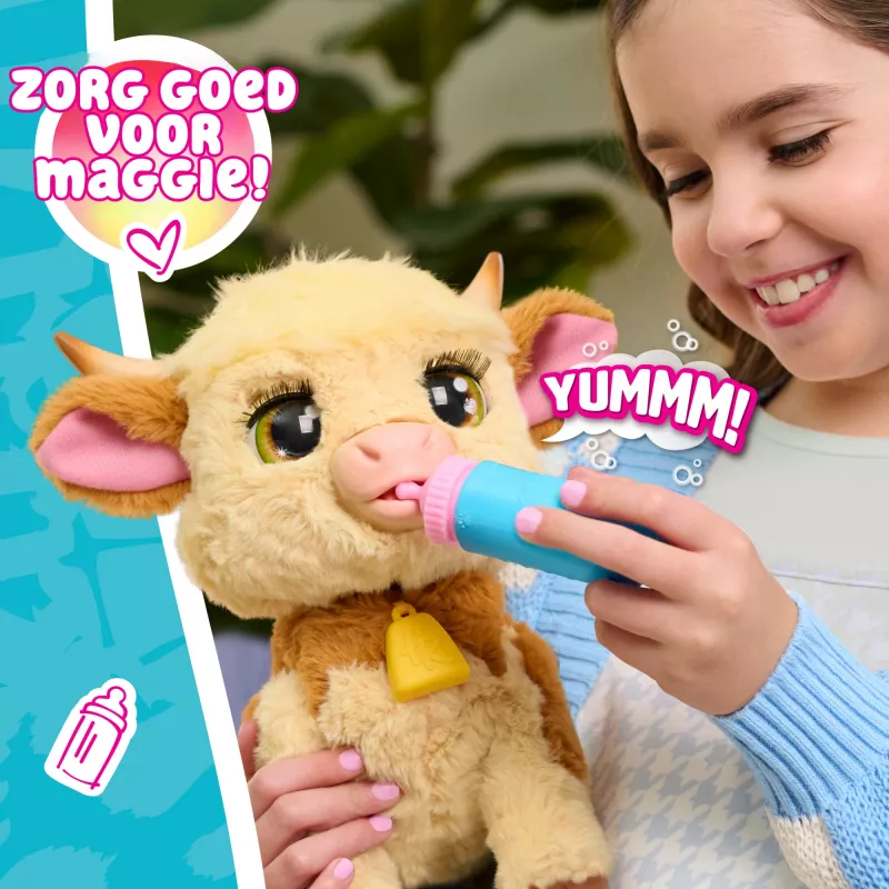 Just Play FurReal Maggie, mucca, 4 anno/i, interattivo, AA, batterie incluse
