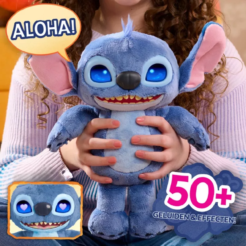 Just Play Disney Stitch – Many Moods Stitch, figura, 3 anno/i, interattivo, con suono, AA