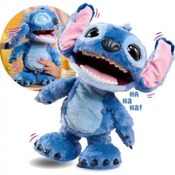 Just Play Disney Stitch - Ultimate Stitch, figura, 3 anno/i, interattivo, con suono, AA, batterie incluse