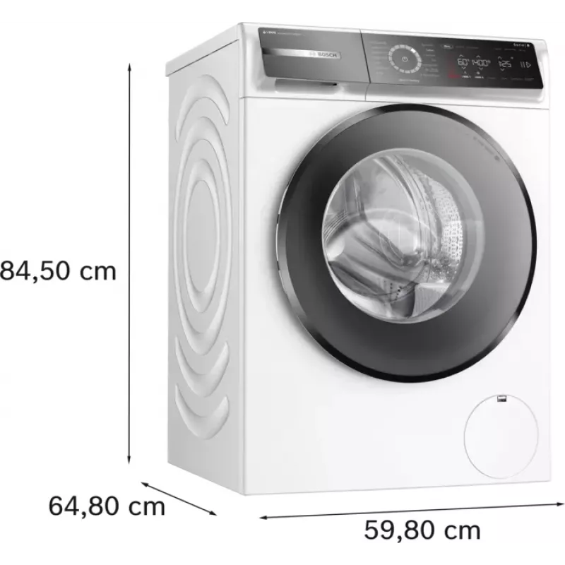 Lavatrice Bosch Serie 8 WGB244040 a carica frontale 9 kg 1257 giri/min bianco