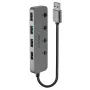 Lindy hub USB 3.0 4 porte con interruttori on/off