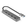 Lindy hub USB 3.0 4 porte con interruttori on/off