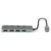 Lindy hub USB 3.0 4 porte con interruttori on/off