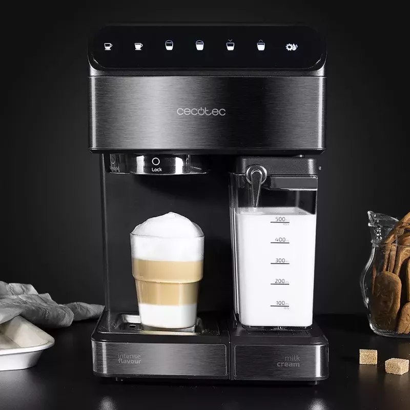 Macchina per espresso CECOTEC Power Instant-ccino 20 Touch – automatica, serbatoio acqua 1,4 L, 2 tazze, 1350 W