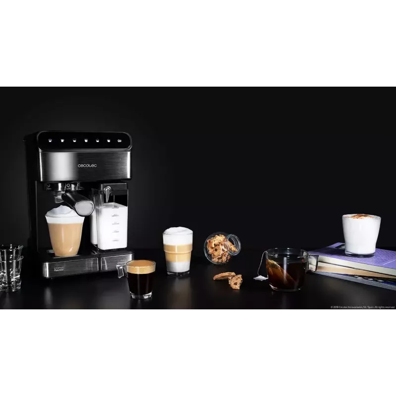 Macchina per espresso CECOTEC Power Instant-ccino 20 Touch – automatica, serbatoio acqua 1,4 L, 2 tazze, 1350 W