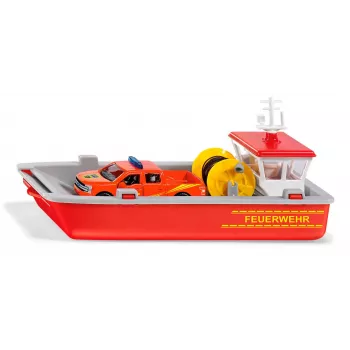 Siku Feuerwehr-Arbeitsboot modello imbarcazione dei vigili del fuoco preassemblato 1:50