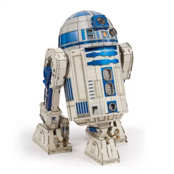 4D Build, Star Wars R2-D2 kit di modellismo in cartone 201 pezzi | Star Wars giocattolo decorazione da scrivania | giocattolo da costruzione | modellini 3D per adulti e ragazzi dai 12 anni