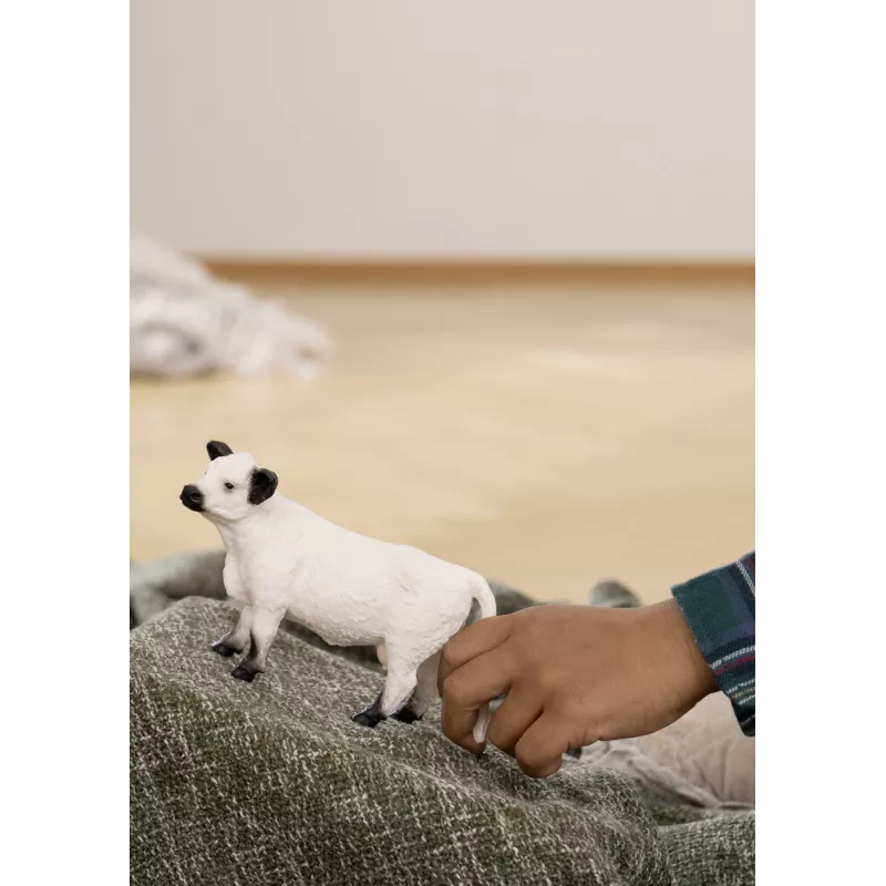 Schleich mucca Galloway 13960 bianco-nero età consigliata 3+