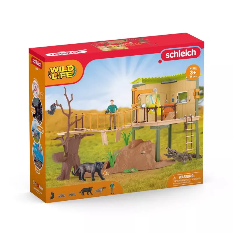 Zoo schleich WILD LIFE stazione avventura ranger multicolore 3-8 anni