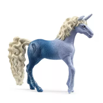 Schleich Figura da collezione unicorno Shooting Star, plastica, blu, da 5 anni