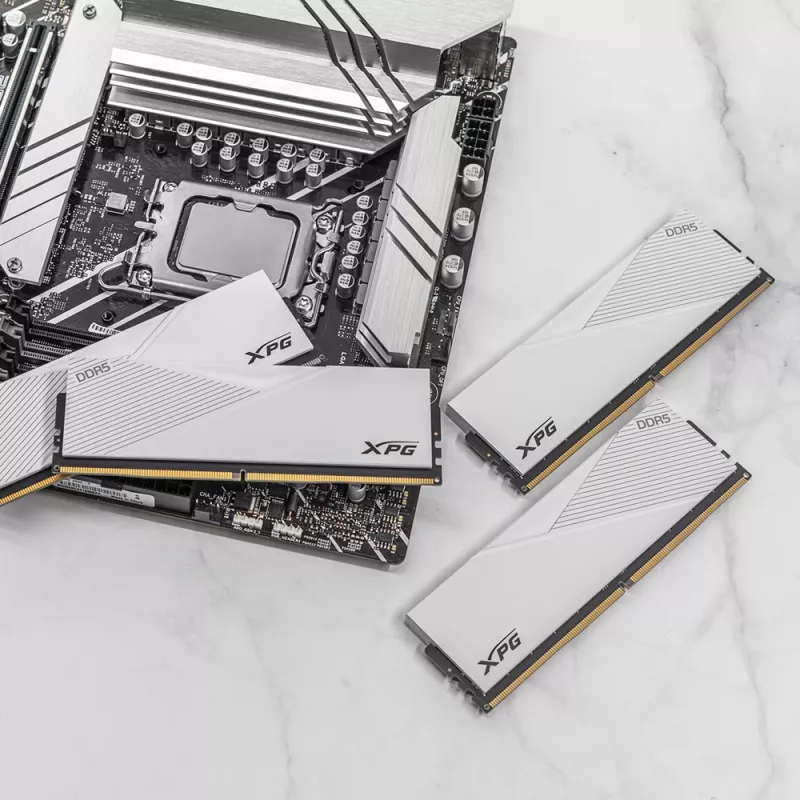 DIMM 32 GB DDR5-6000 (2x 16 GB) Dual-Kit (bianco, AX5U6000C3016G-DCLARWH, Lancer RGB, INTEL XMP)