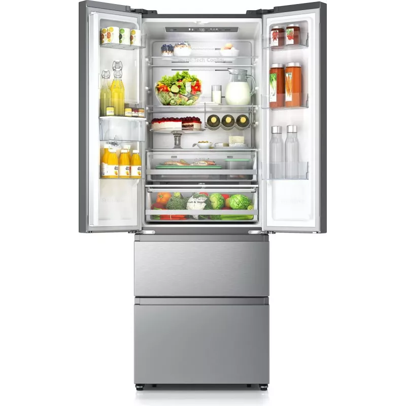 Frigorifero Side-by-Side Hisense RF632N4WIE a libera installazione 485 L grigio, acciaio inox