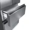 Frigorifero Side-by-Side Hisense RF632N4WIE a libera installazione 485 L grigio, acciaio inox