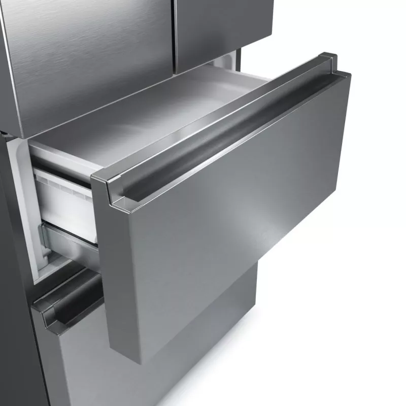 Frigorifero Side-by-Side Hisense RF632N4WIE a libera installazione 485 L grigio, acciaio inox