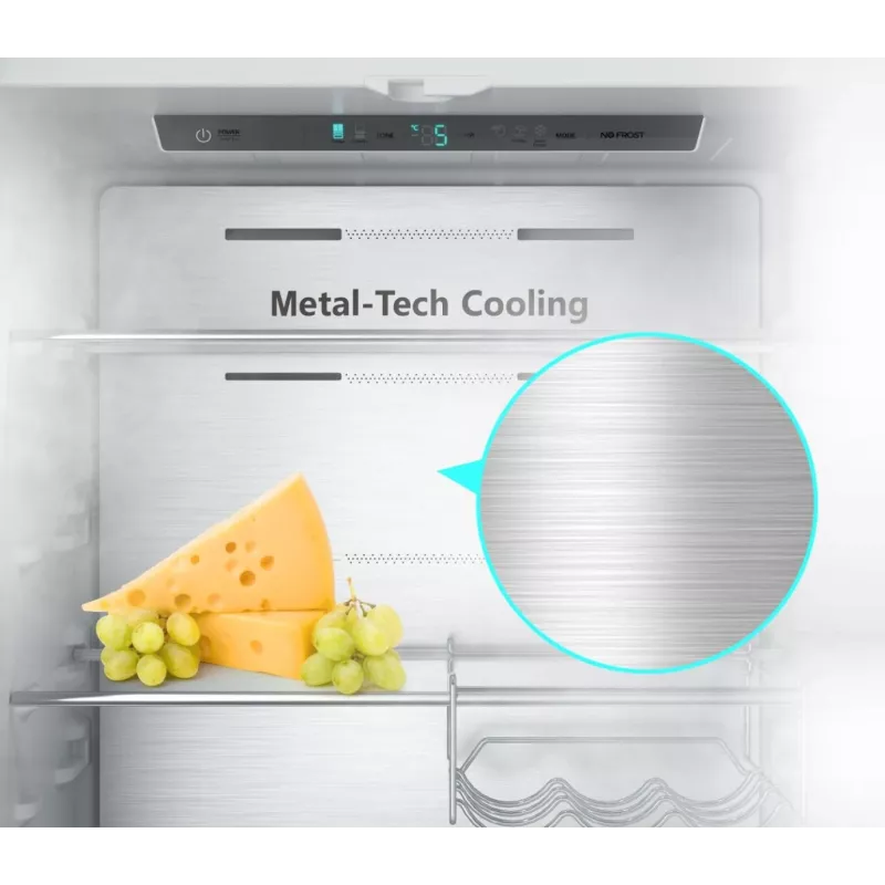 Frigorifero Side-by-Side Hisense RF632N4WIE a libera installazione 485 L grigio, acciaio inox