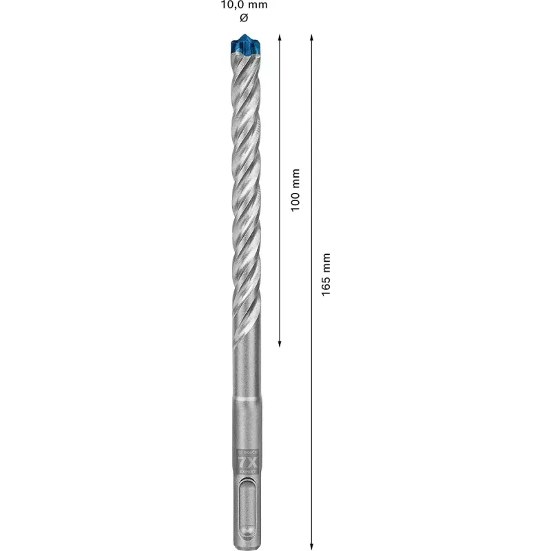 Bosch Expert SDS-plus-7X Punta per martello perforatore 5 mm x 165 mm, 10 pz. (2608900158)