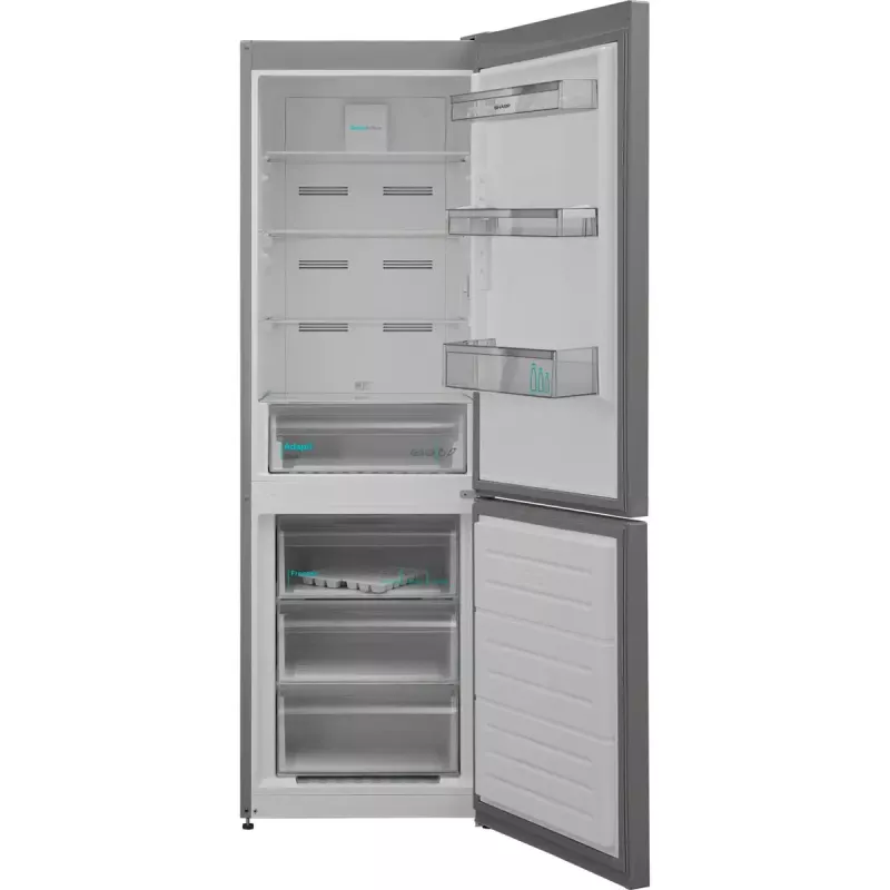 Sharp SJ-BA09RMXLC-EU, frigorifero combinato (acciaio inox)