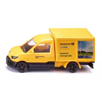 Modellino furgone Siku 1944 metallo plastica nero giallo