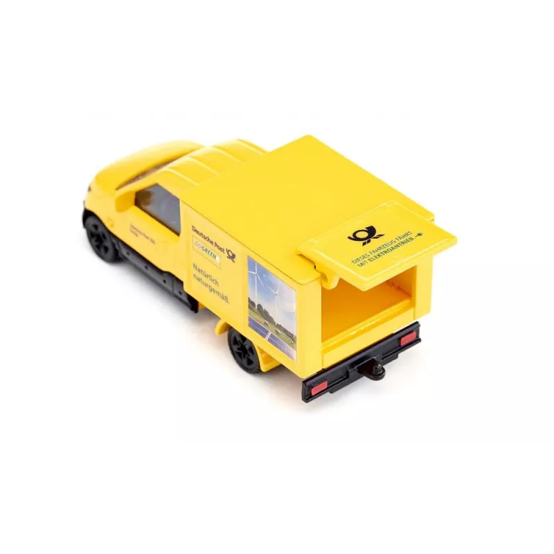 Modellino furgone Siku 1944 metallo plastica nero giallo