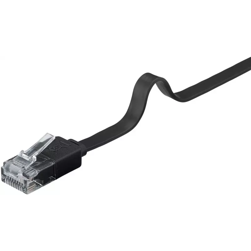Cavo di rete Goobay 95380 RJ-45 Cat6 1 m nero