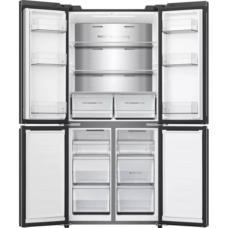 Hisense RQ5P470SAFD libera installazione 483 L nero, acciaio inox